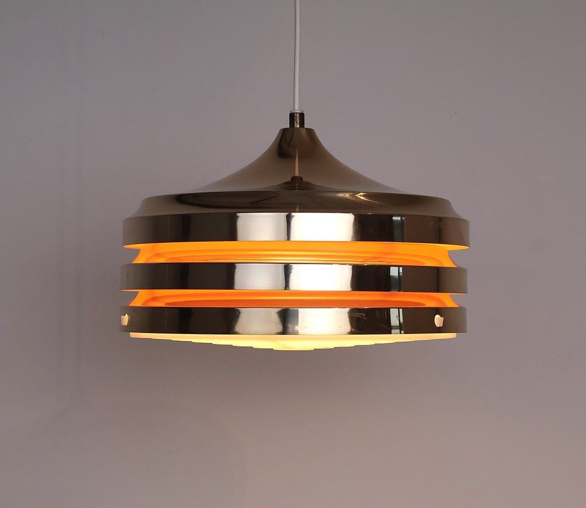 Golden Layered Pendant Lamp By Carl Thore For Granhaga, 1960s photo furniture