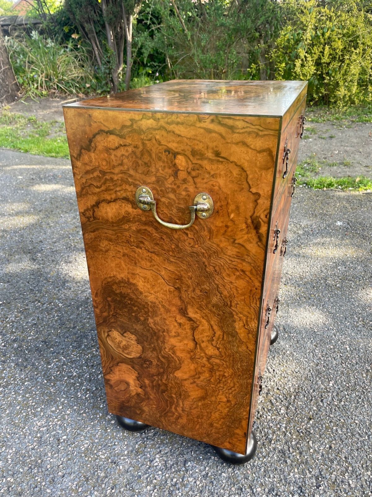 Fine Quality Small Burr Walnut Chest Draws photo vinterior