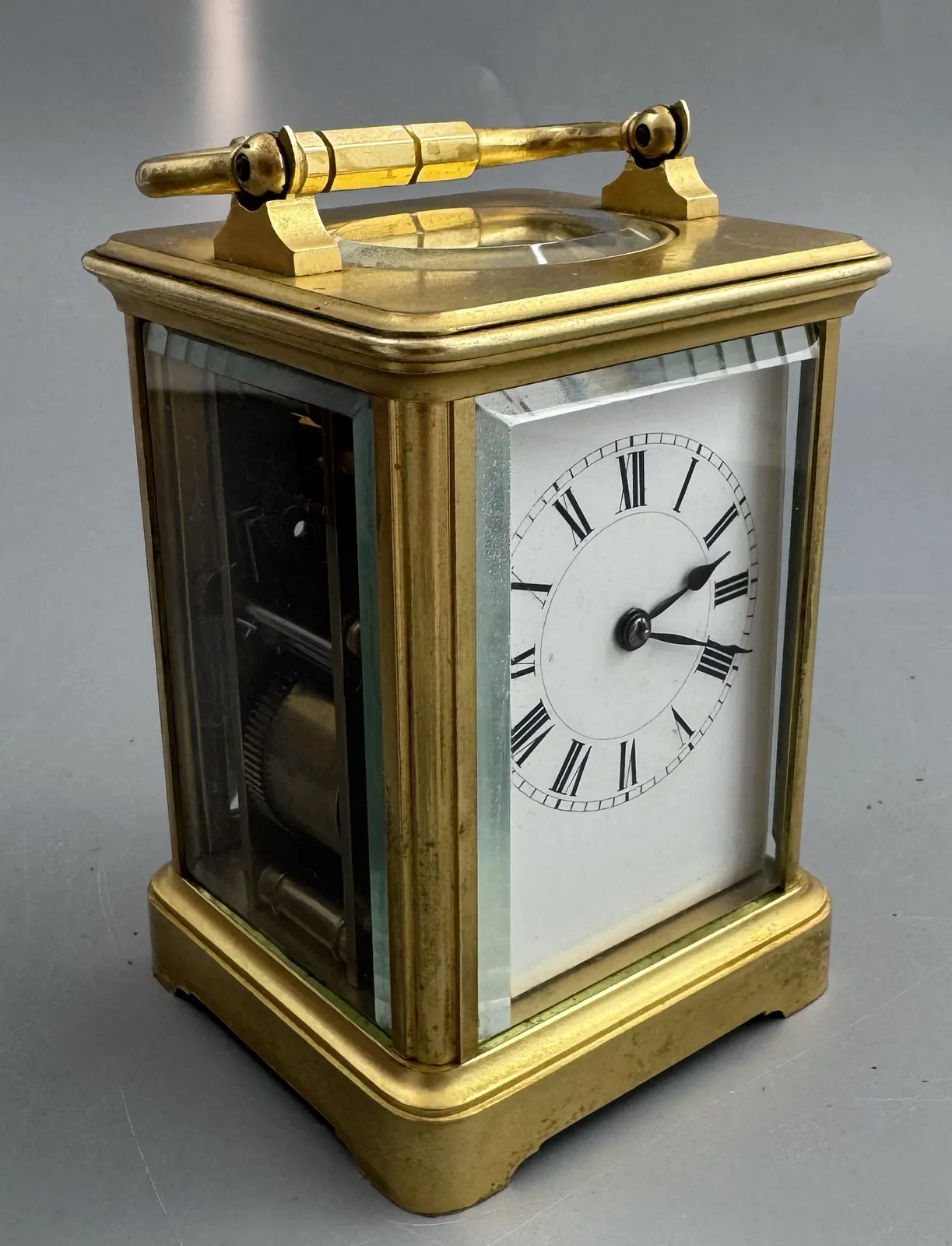 French Brass Cased Carriage Clock By Henri Jacot, Paris, Striking photo buy