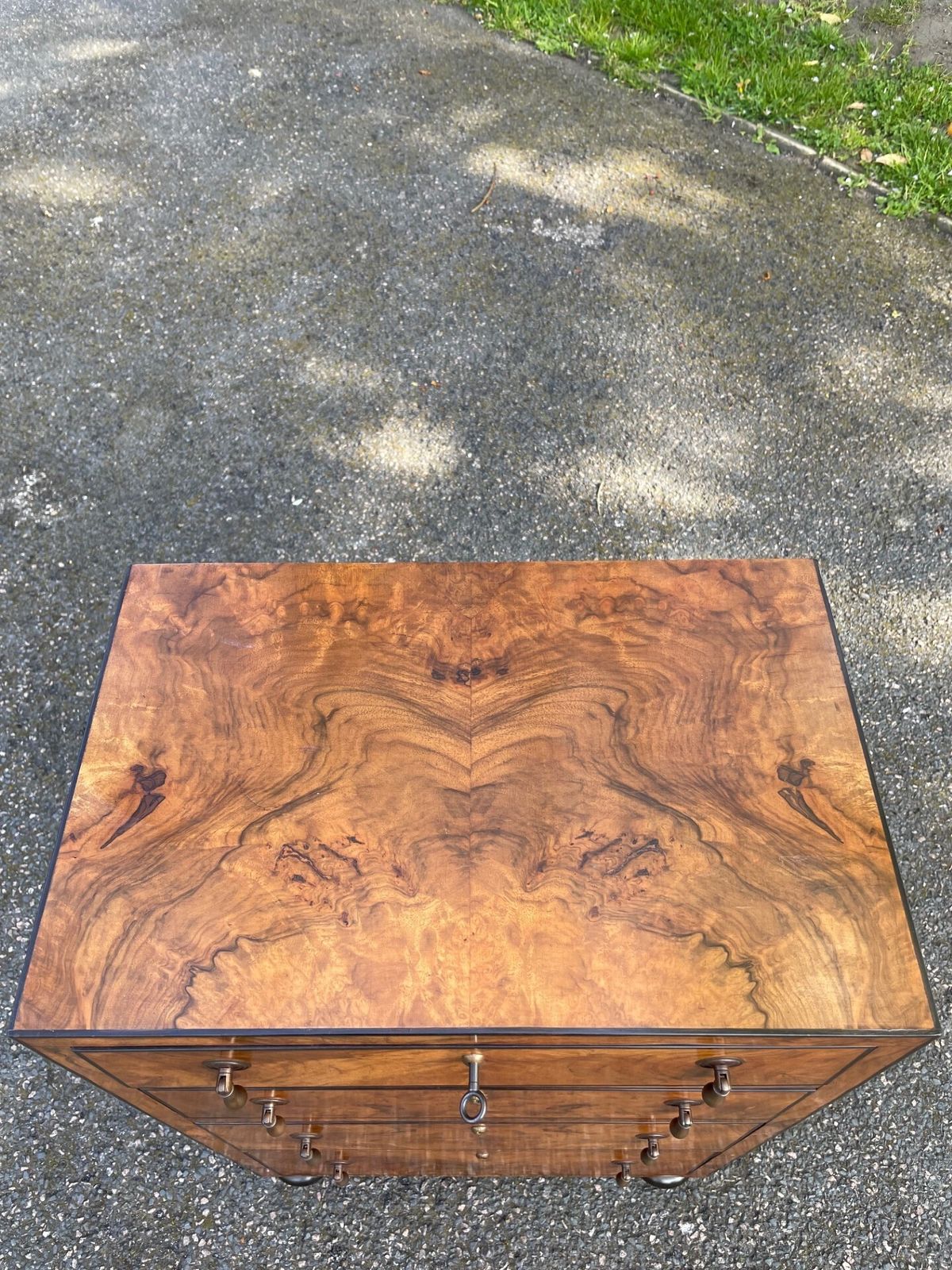 Fine Quality Small Burr Walnut Chest Draws photo vinterior