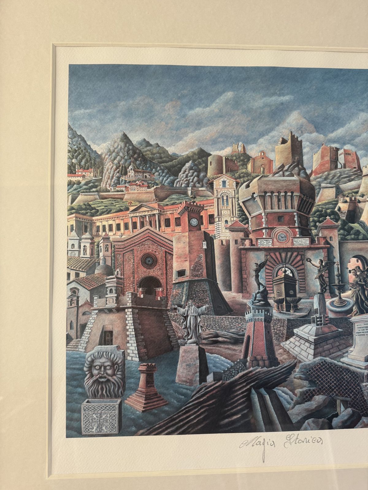 Signed Limited Edition Print – Magia Storica By Giorgio Faggioni photo Art