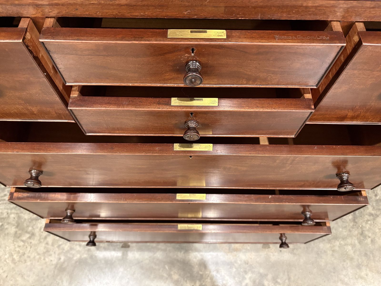 Mahogany Chest By Waring & Gillow photo vintage