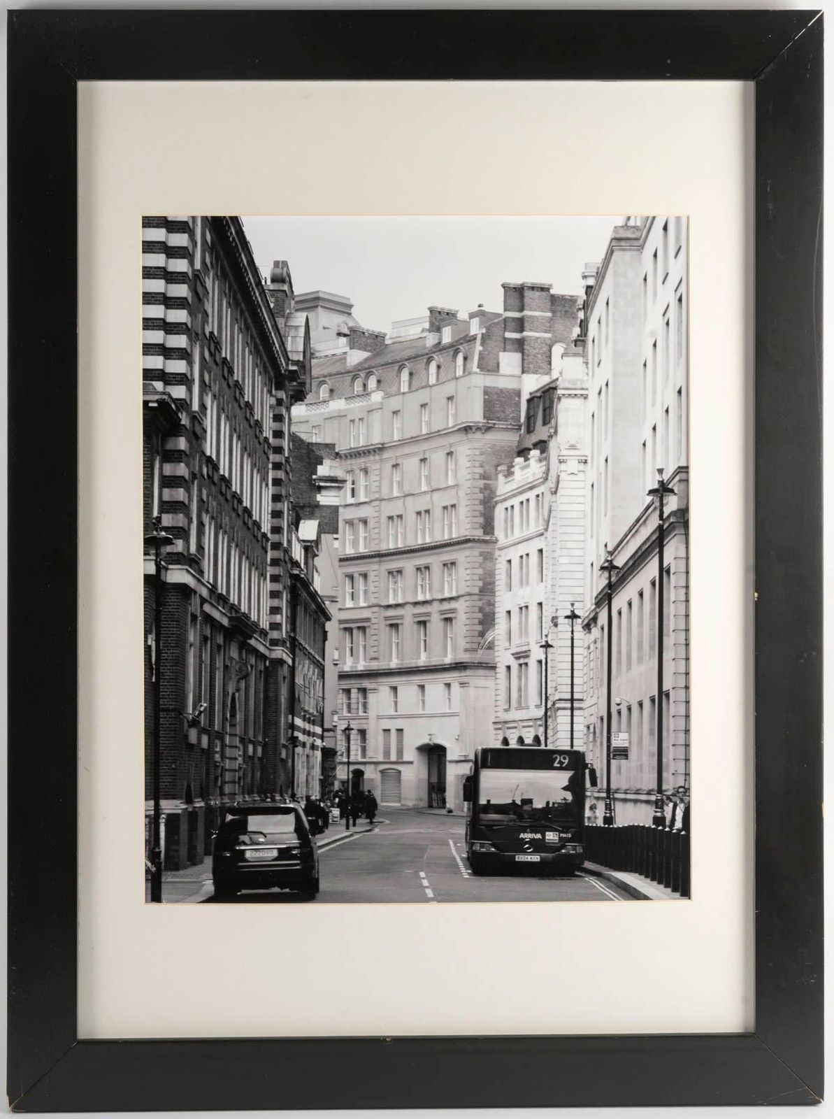 Large Photograph, Street Scene In A Town, 20th Century. photo furniture