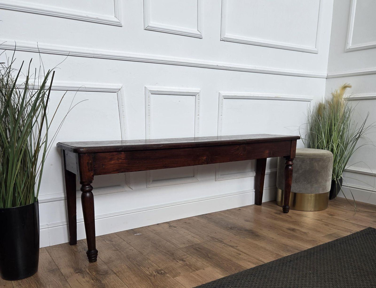 Italian Antique Wooden Bench Side Table photo furniture