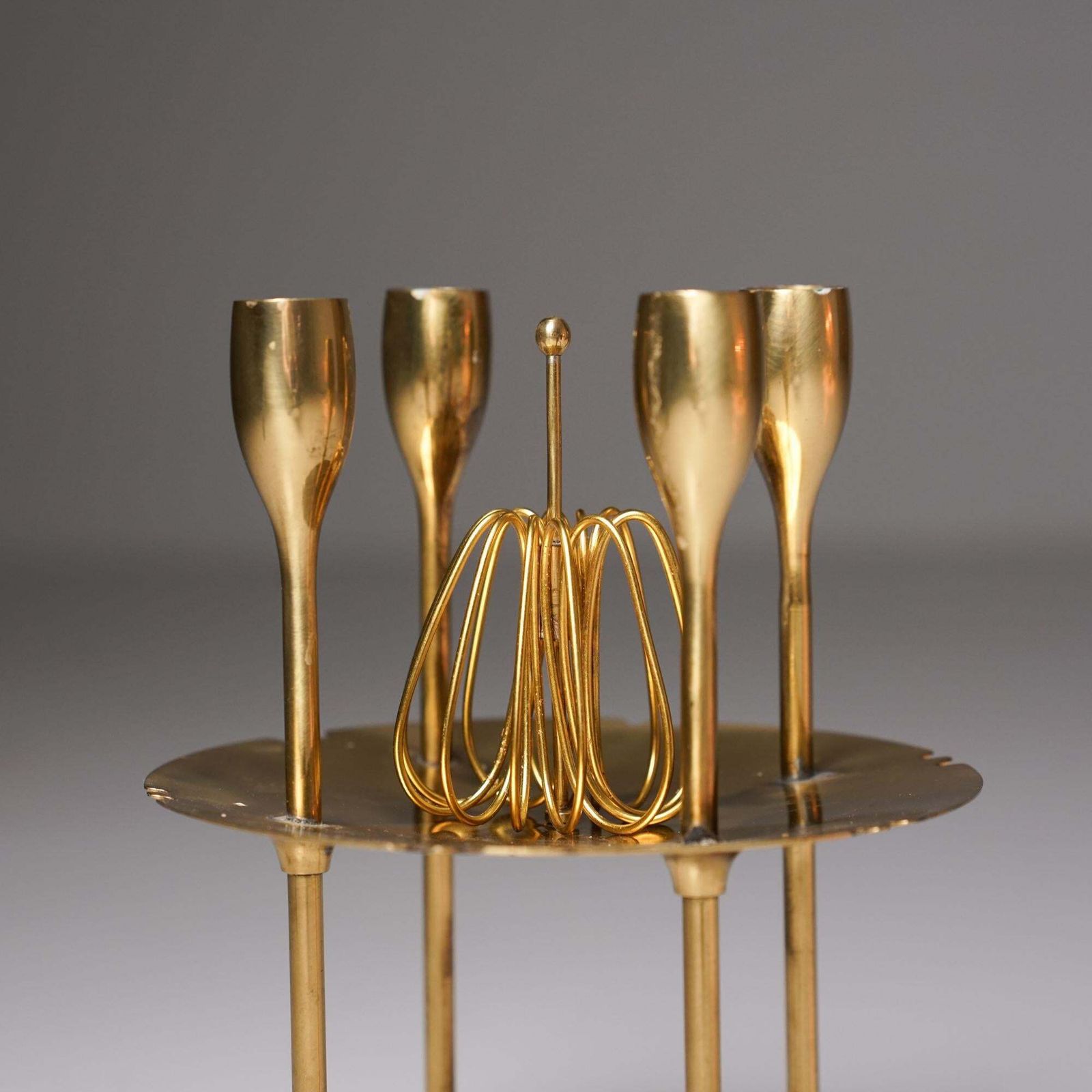 Rare Scandinavian Modern Candelabra, Paavo Tynell, Taito Oy, 1930/1940s photo for sale
