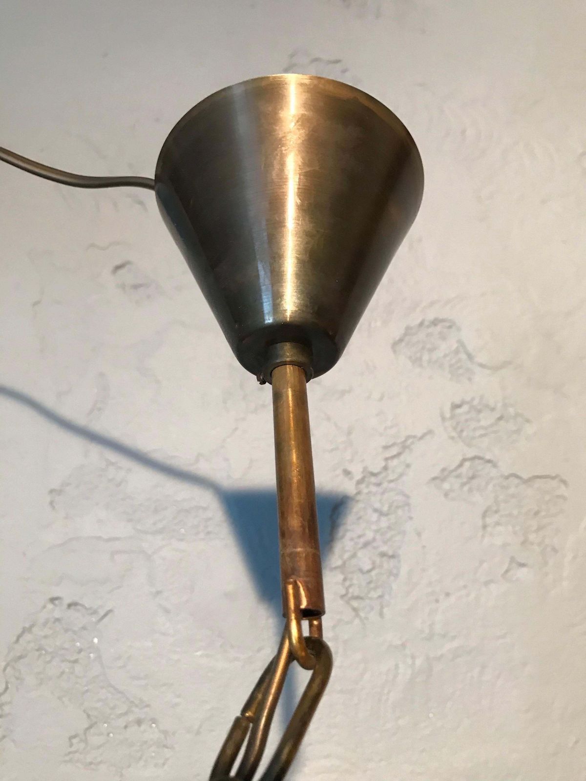Vintage Svend Aage Holm Sørensen "Onion" Chandelier Pendant Lamp photo vinterior
