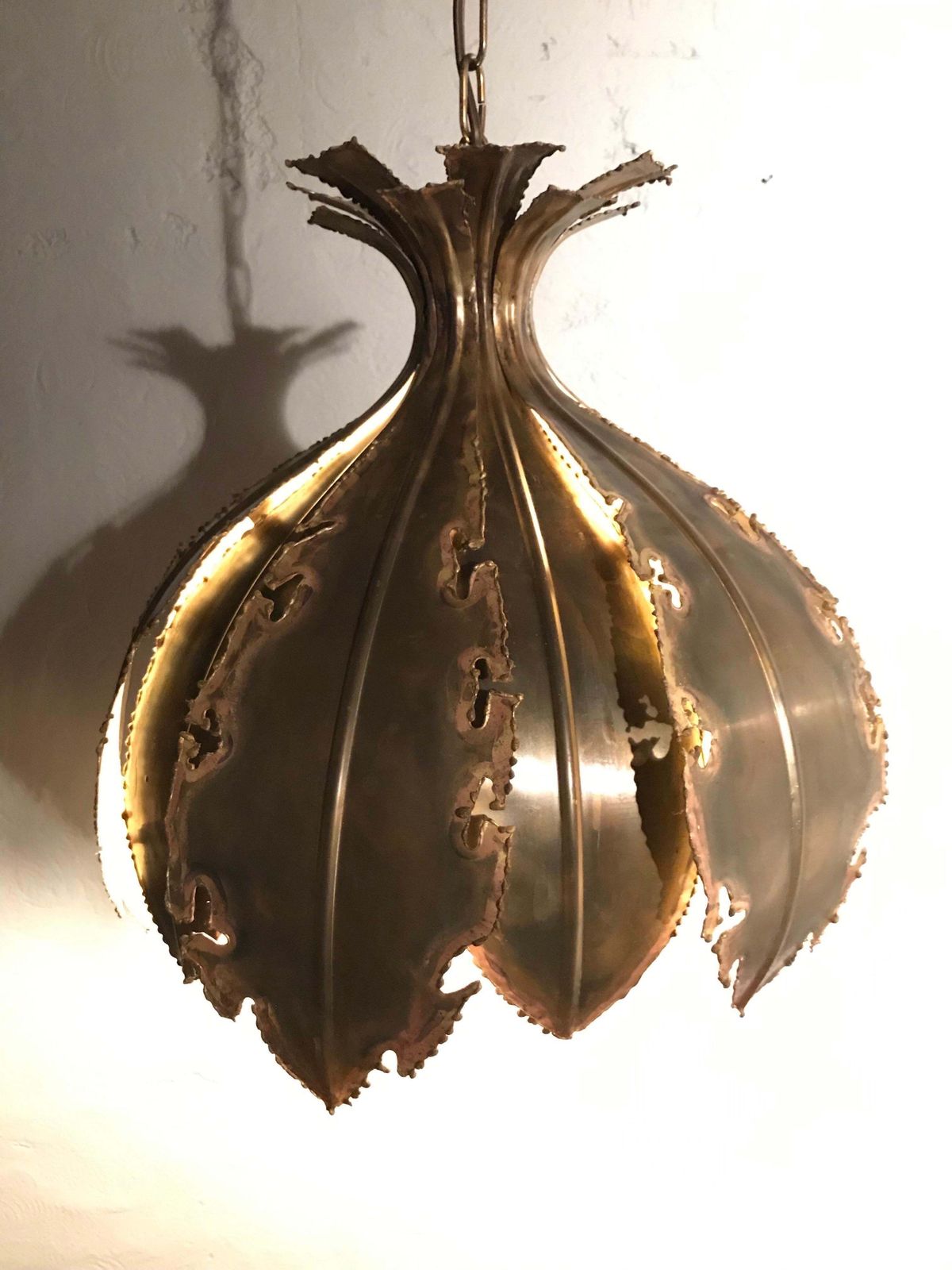 Vintage Svend Aage Holm Sørensen "Onion" Chandelier Pendant Lamp photo vintage