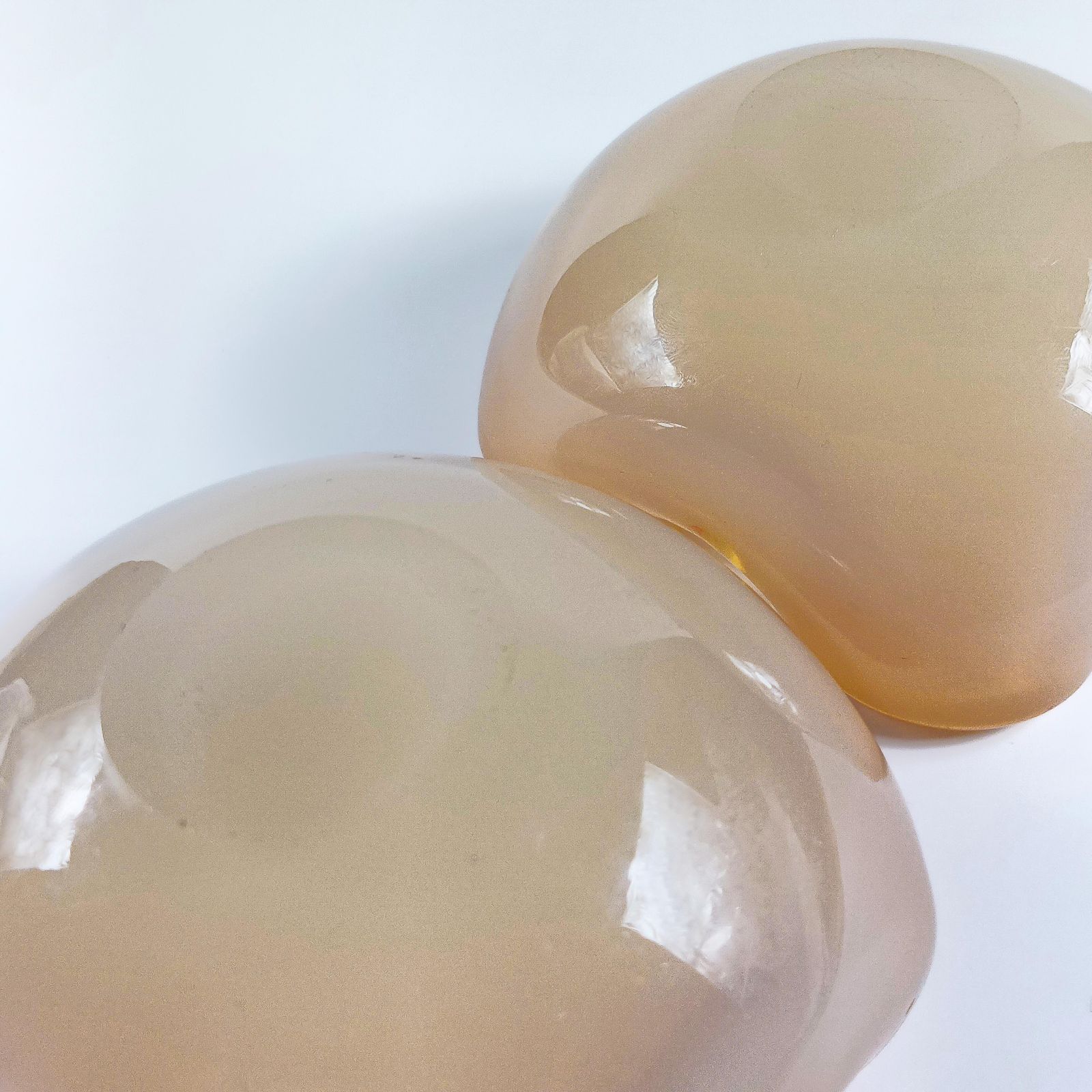 Pair Of Mid Century Murano Sommerso Glass Bowls Attributed To Archimede Seguso photo buy