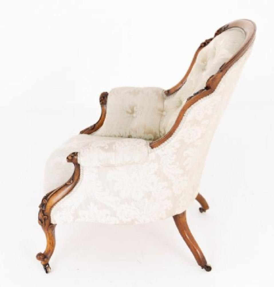 Victorian Parlour Chair Seat 1860 Mahogany Period Antique photo Furniture