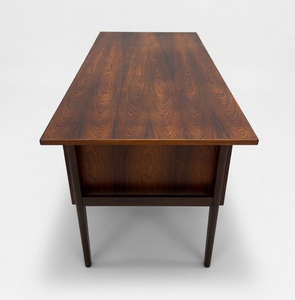 Rosewood 'Floating' Desk By Gunnar Nielsen For Tibergaard, 1960s. photo Furniture