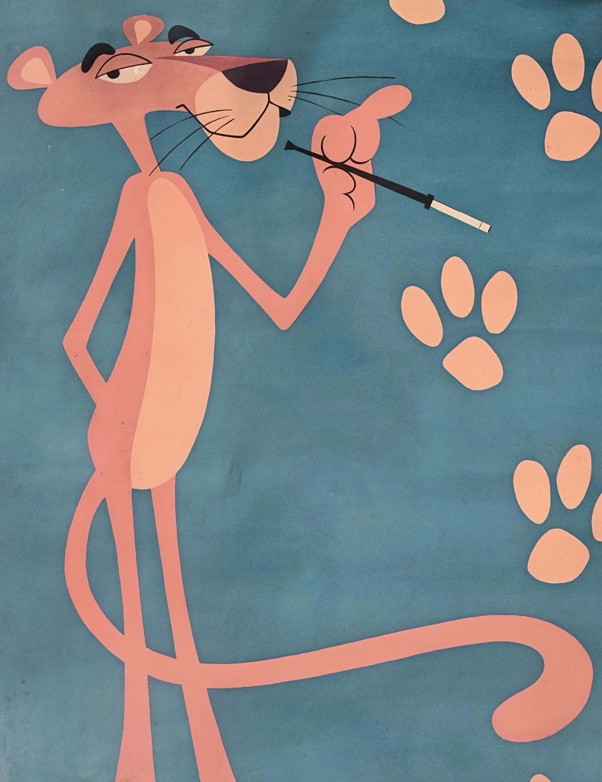photo for sale Vintage Poster For Pink Panter By H.P. Dorey & Company Ltd, England 1971