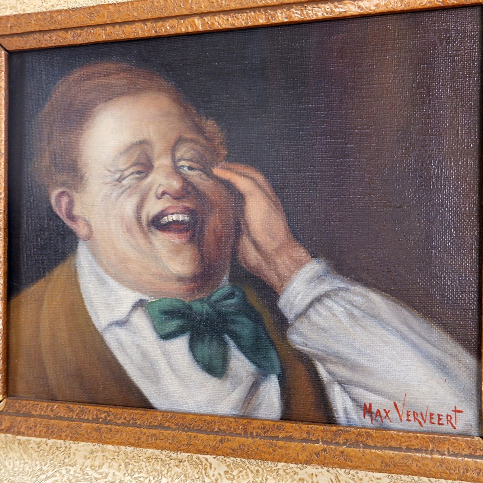 Signed Max Verveert Canvas Painting, Portrait, 21st Century, Framed photo for sale
