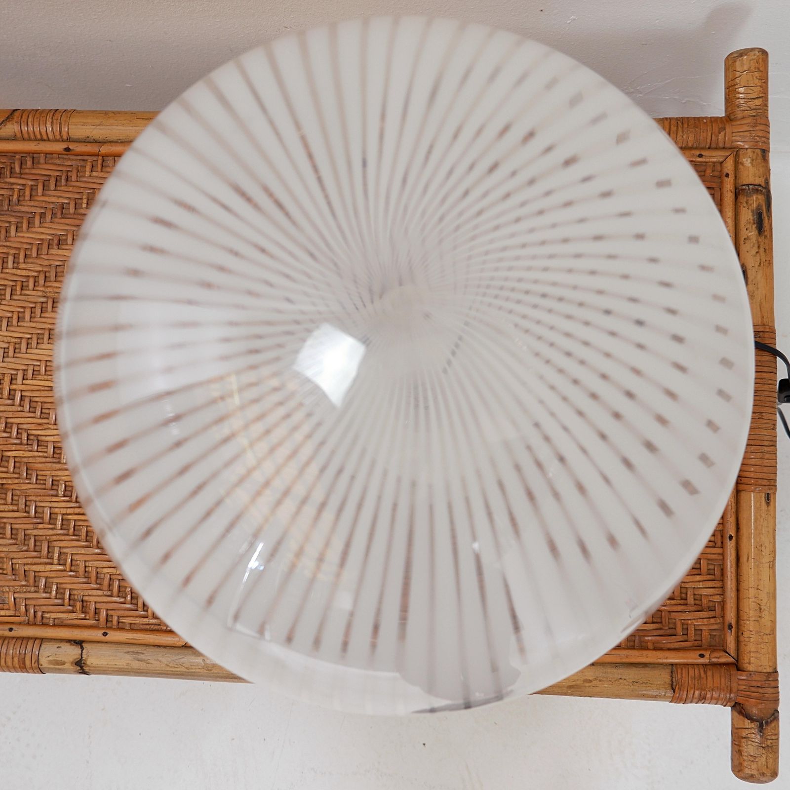 Table Lamp Of The Tessuti Series For Venini, Murano 1960s   ø 40cm photo vinterior
