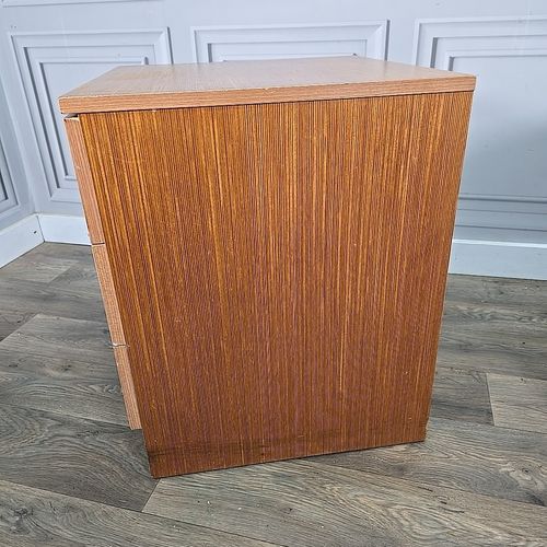 photo buy Pair Filing Drawers Bedside Cabinets Mid Century Teak Tables Retro Storage