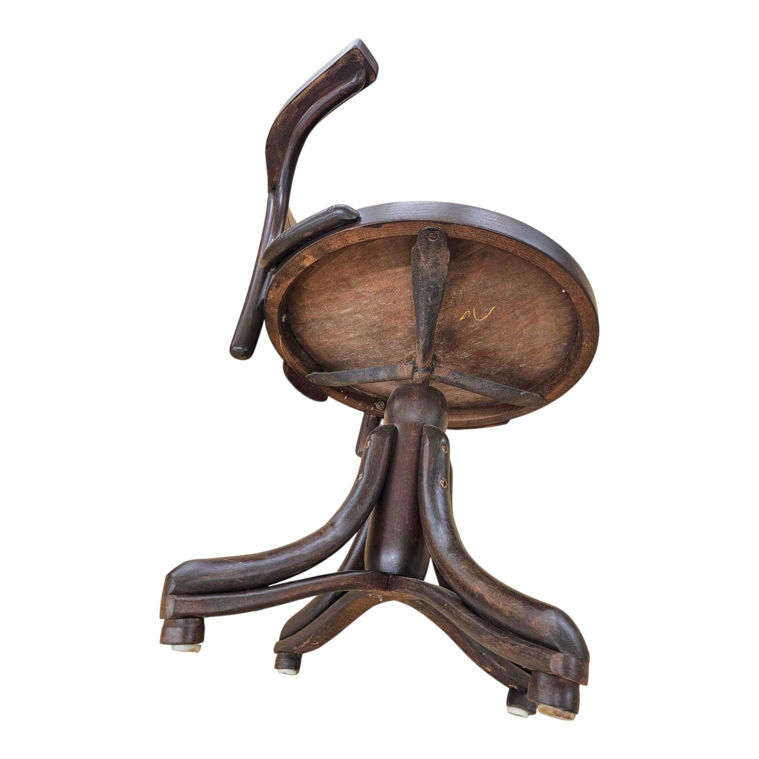 Furniture Viennese Secessionist / Art Nouveau Style Bentwood Swivel Desk Chair Width 60 Depth 55 Height 82 Seat Height 48 Cm photo