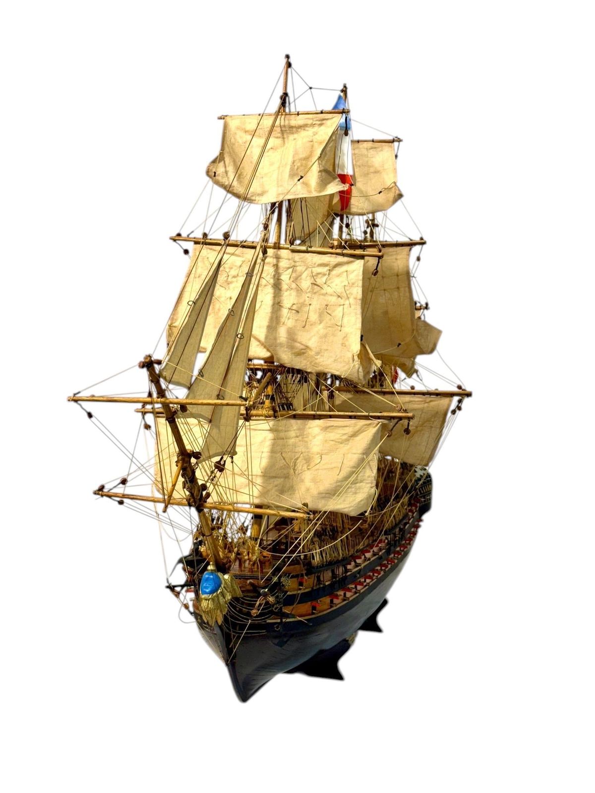 3494.0 Large French Warship Model "Le Superbe" 1784, Handcrafted photo