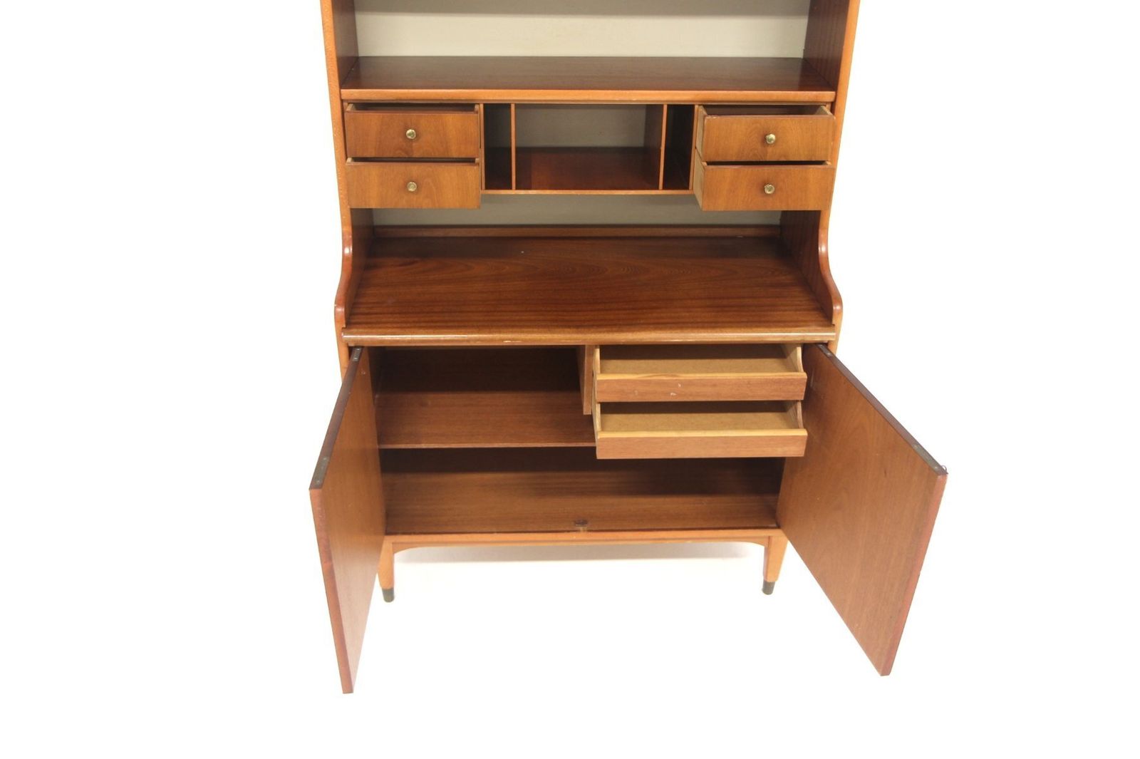 Scandinavian Mahogany Secretary Desk, Sweden, 1960s photo Furniture