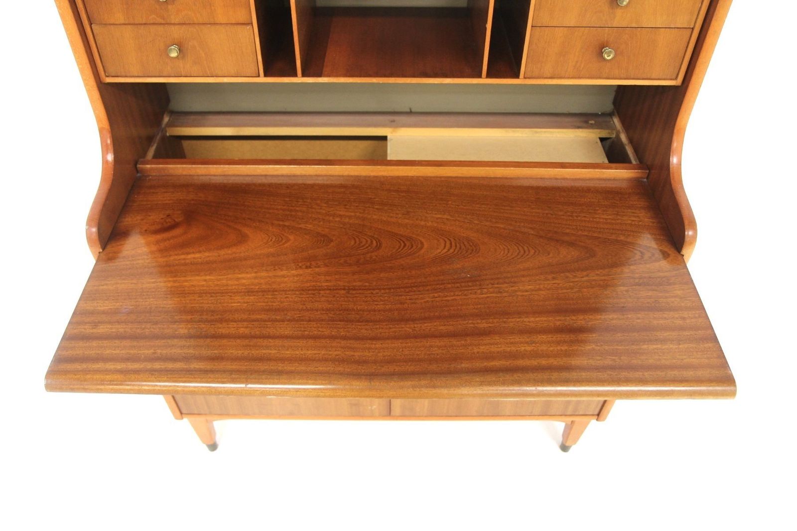 Scandinavian Mahogany Secretary Desk, Sweden, 1960s photo 826.0