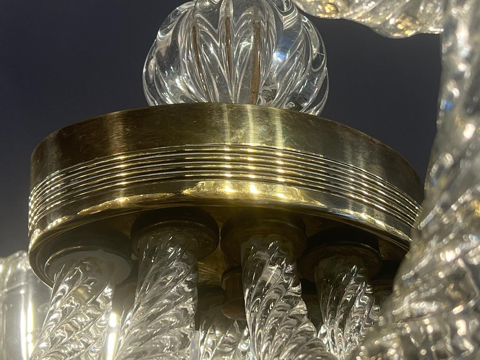 photo for sale Chandelier By Barovier & Toso, Murano, 1940s