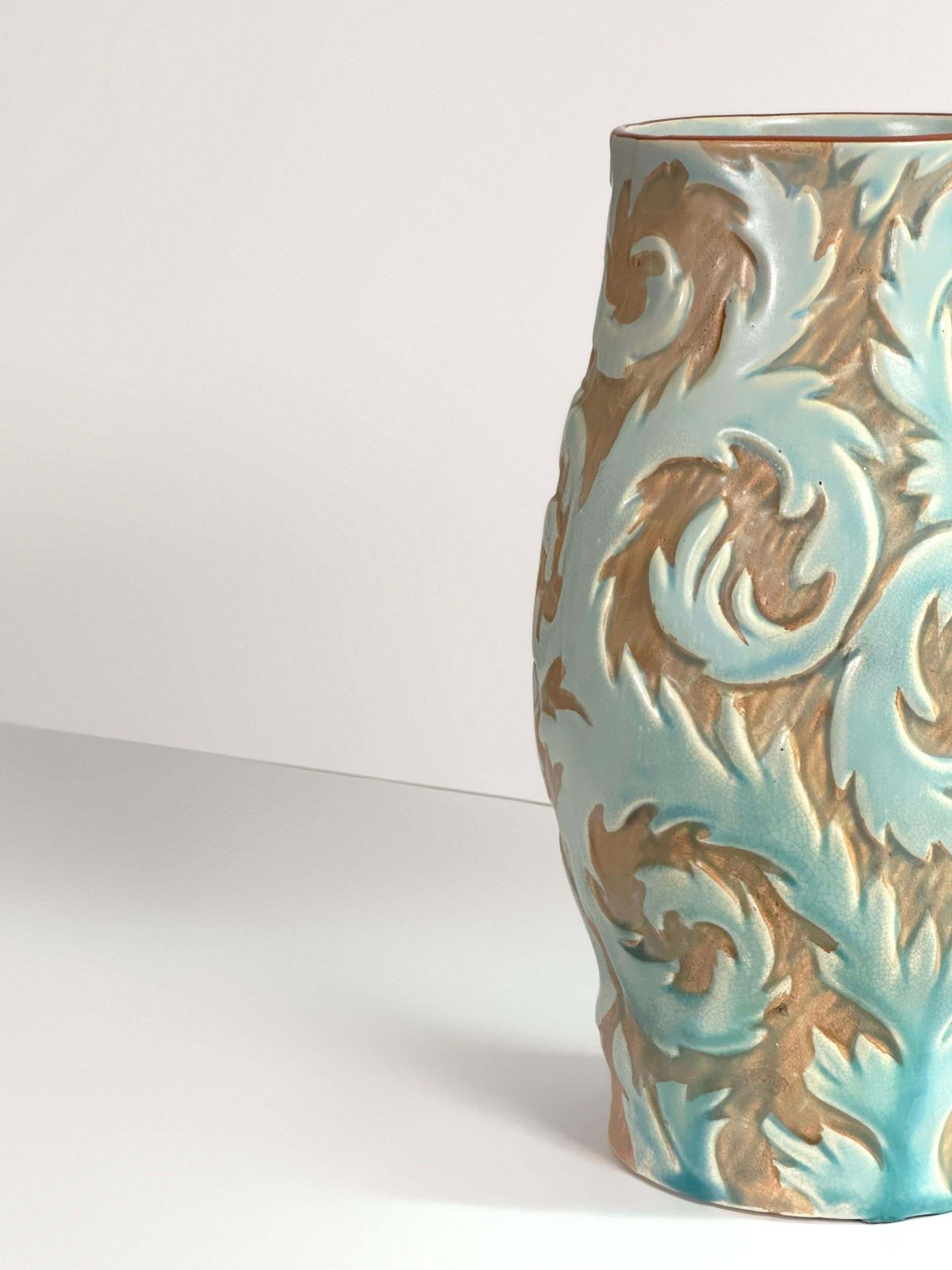 Art Deco Ceramic Vase By Thomas Forester & Sons, Staffordshire, 1930s photo vinterior