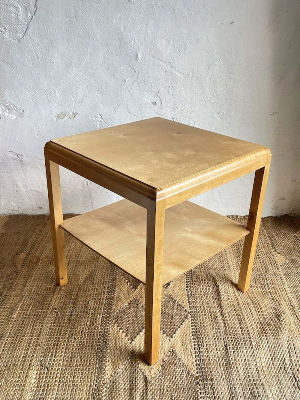 Swedish Modern Birch Side Table, Circa 1950 photo for sale