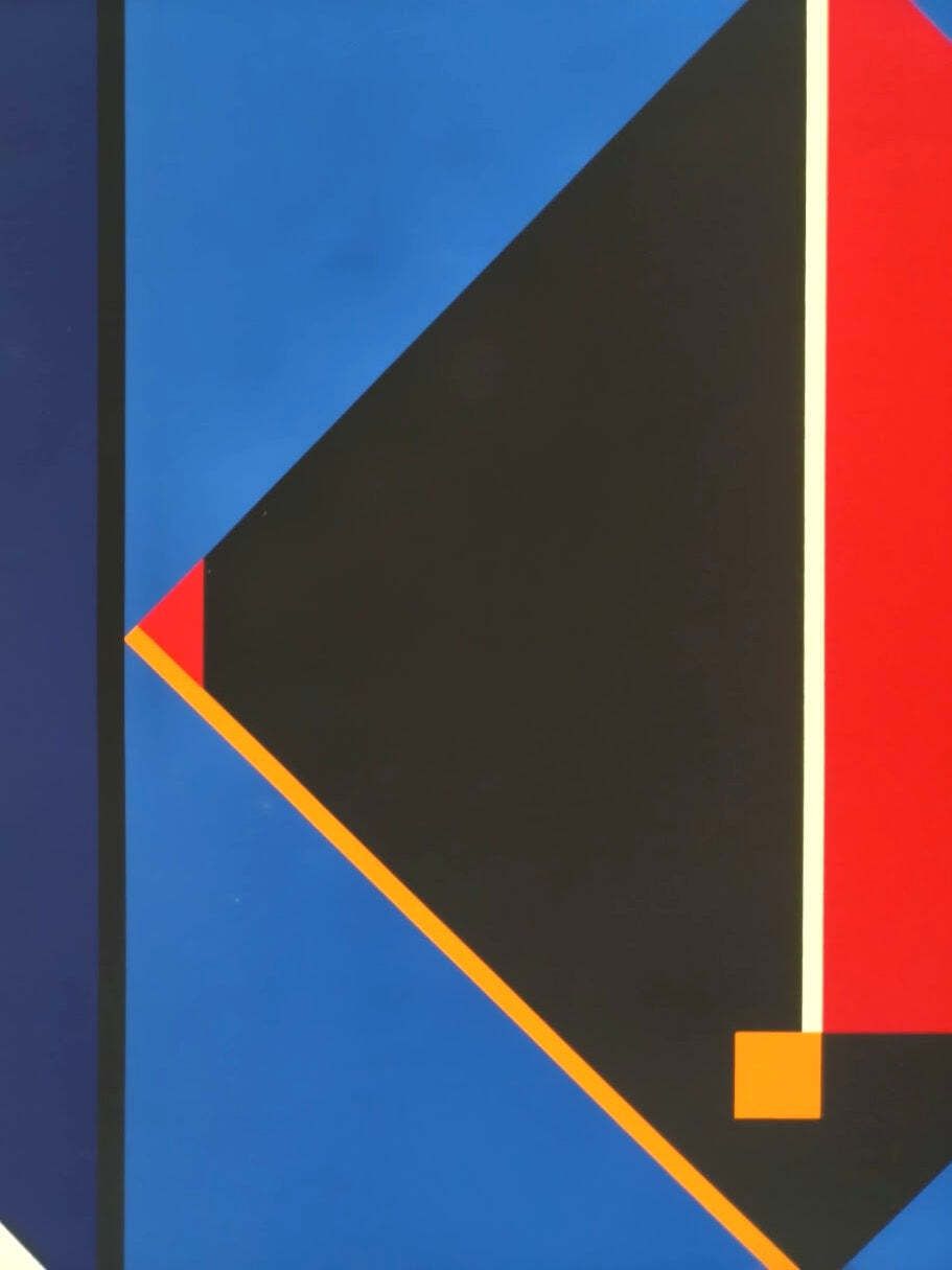 Joseph Kádár Spatial Geometry Zeefdruk 12/25 Frankrijk 1997 photo 391.0