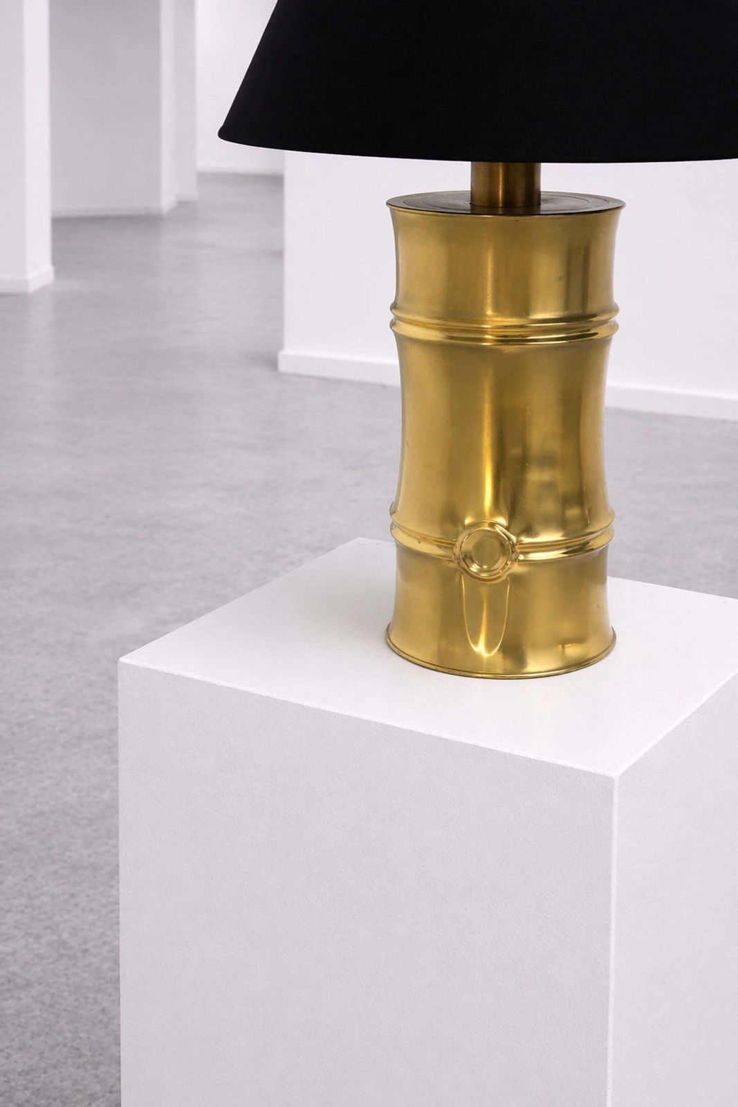 photo furniture Pair Of Brass Faux Bamboo Table Lamps By Maison Jansen, 1970s