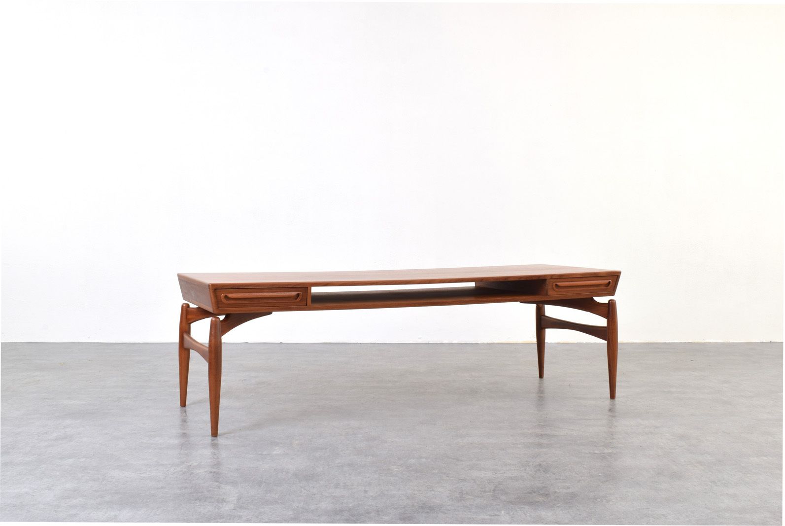 Mid Century Teak Coffe Table By Johannes Anderen For Trensum Möbelfabrik, 1960s.