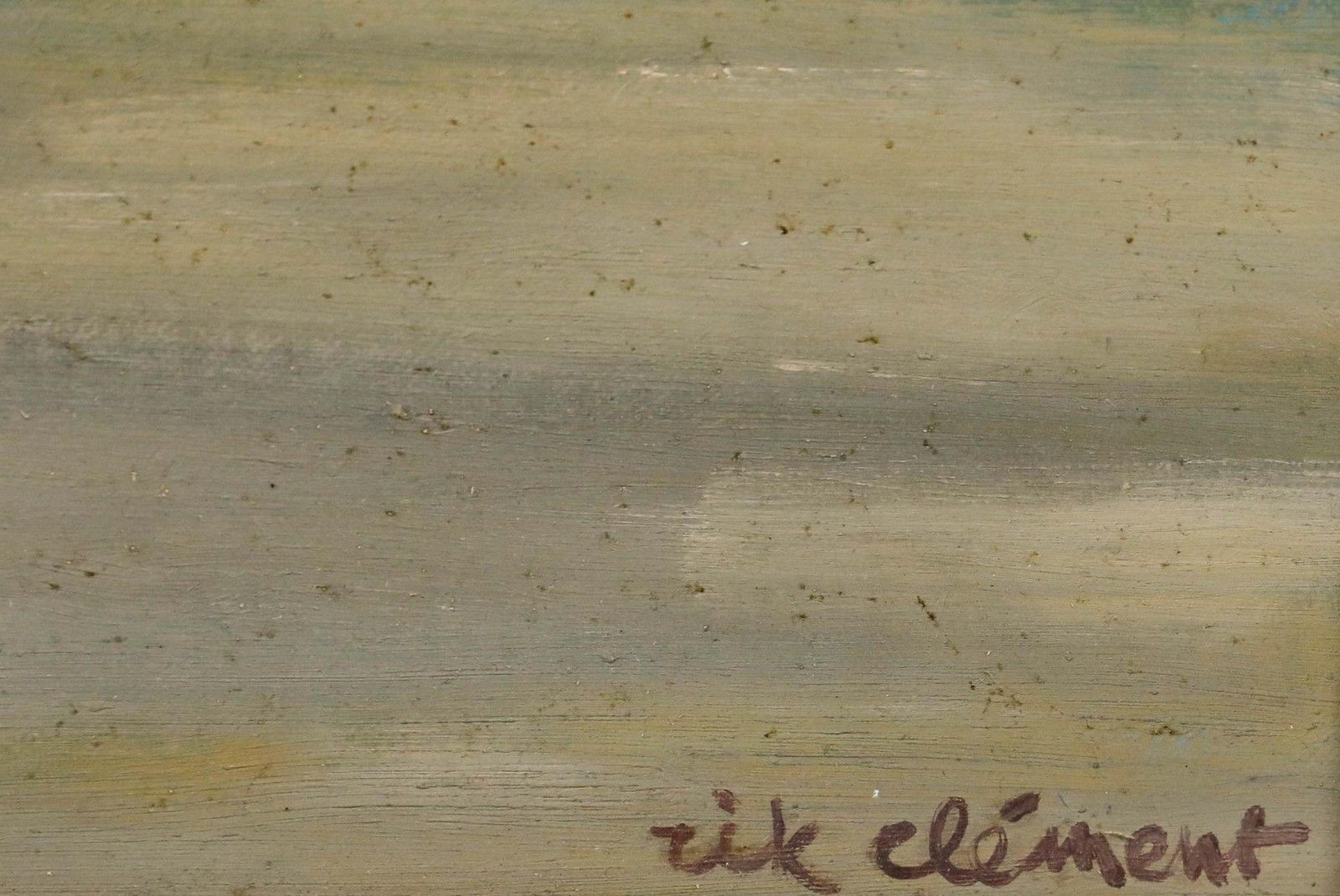 Rik Clément (1920 2008) 1974 Oil, Cabins By The Beach photo vinterior