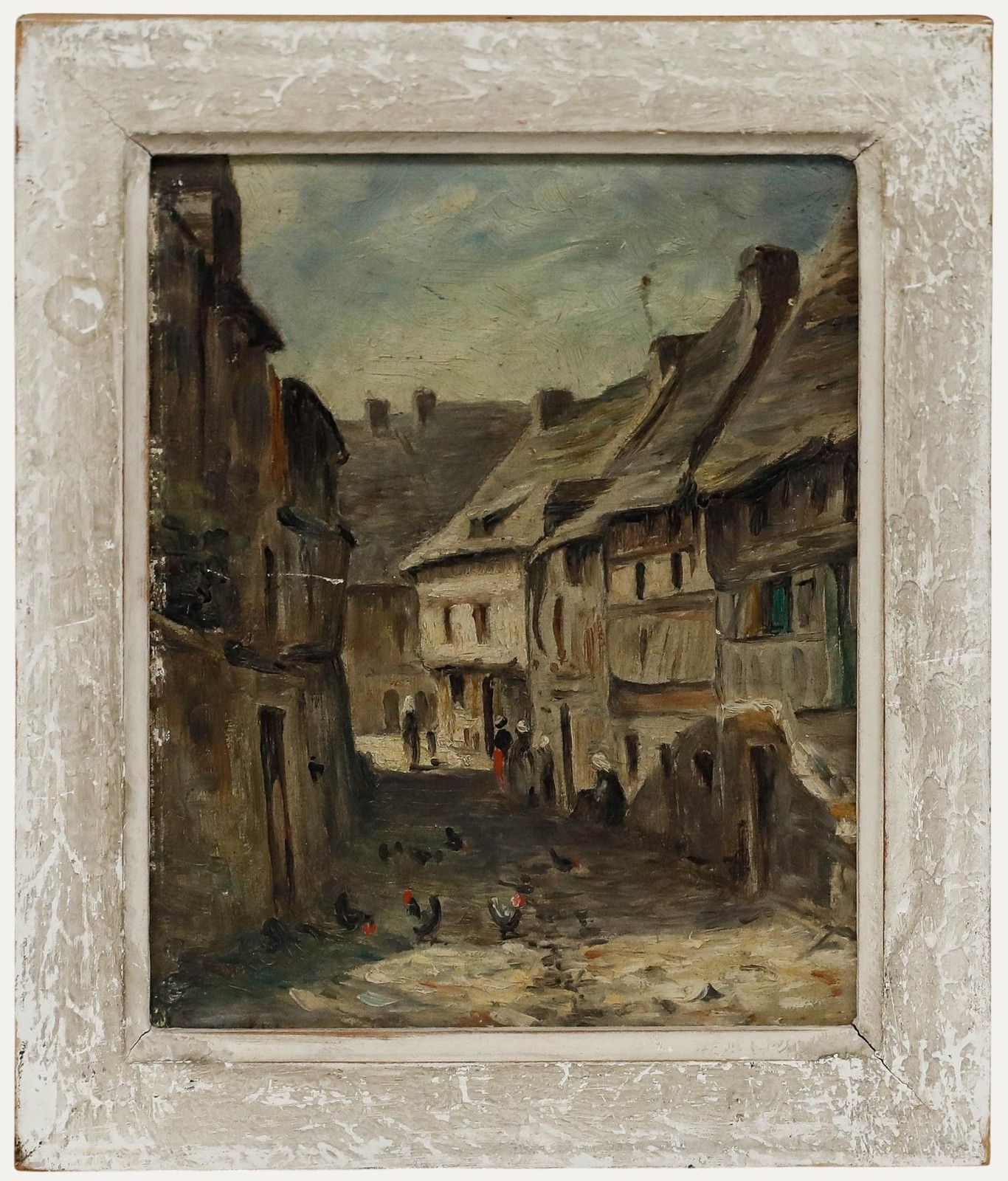 Miniature Early 20th Century Oil A Quiet Day