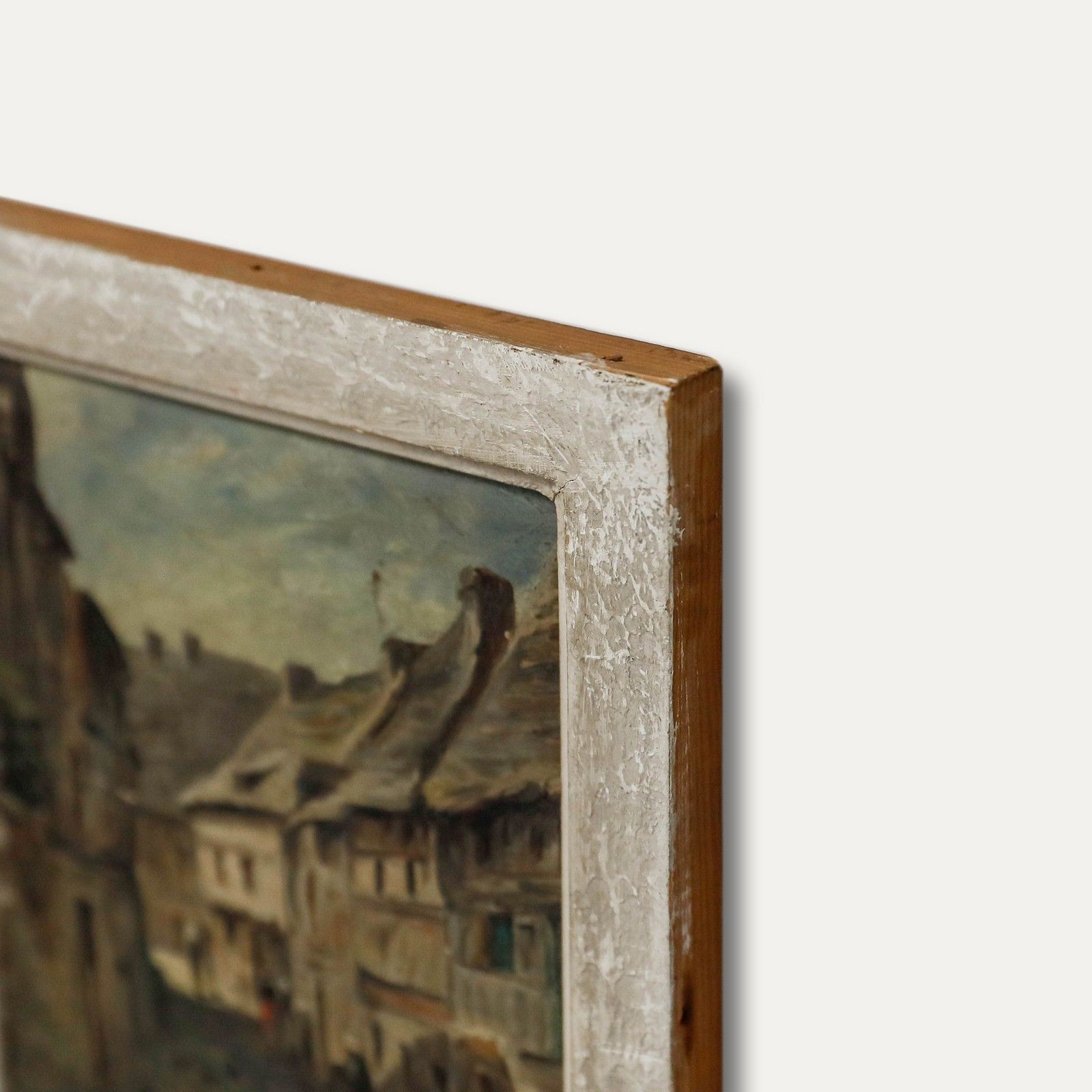 Miniature Early 20th Century Oil A Quiet Day photo vinterior