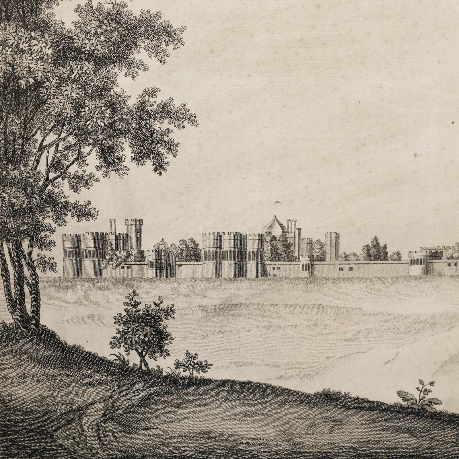 John Pye After Wenceslaus Hollar Engraving, A View Of Hampton Court Palace photo 145.0