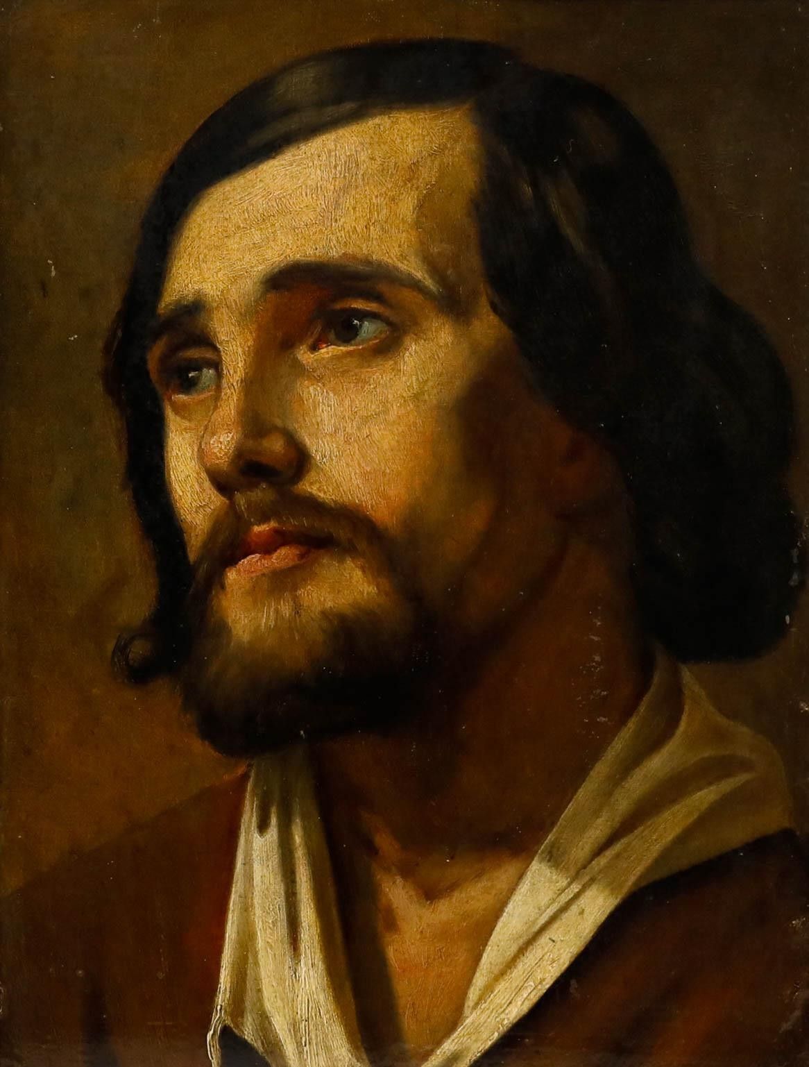 Attrib. Cesare Dell'acqua (1821 1905) Oil, Memoria Cata All'amico Polli photo furniture