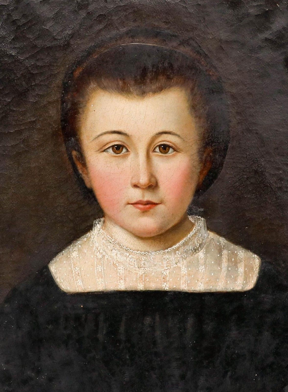 1830 Oil Portrait Of A Young Girl photo furniture