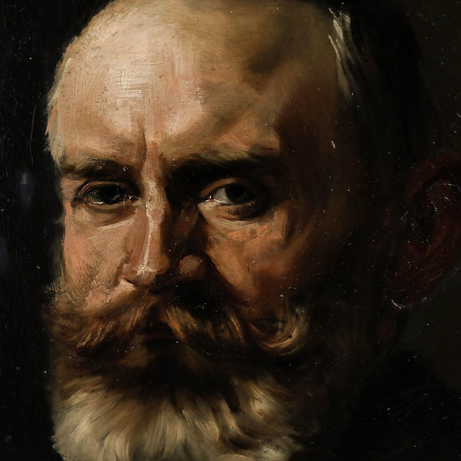 Gustav Rienäcker (1861 1935) Framed 1897 Oil, Portrait Of A Gentleman photo Art
