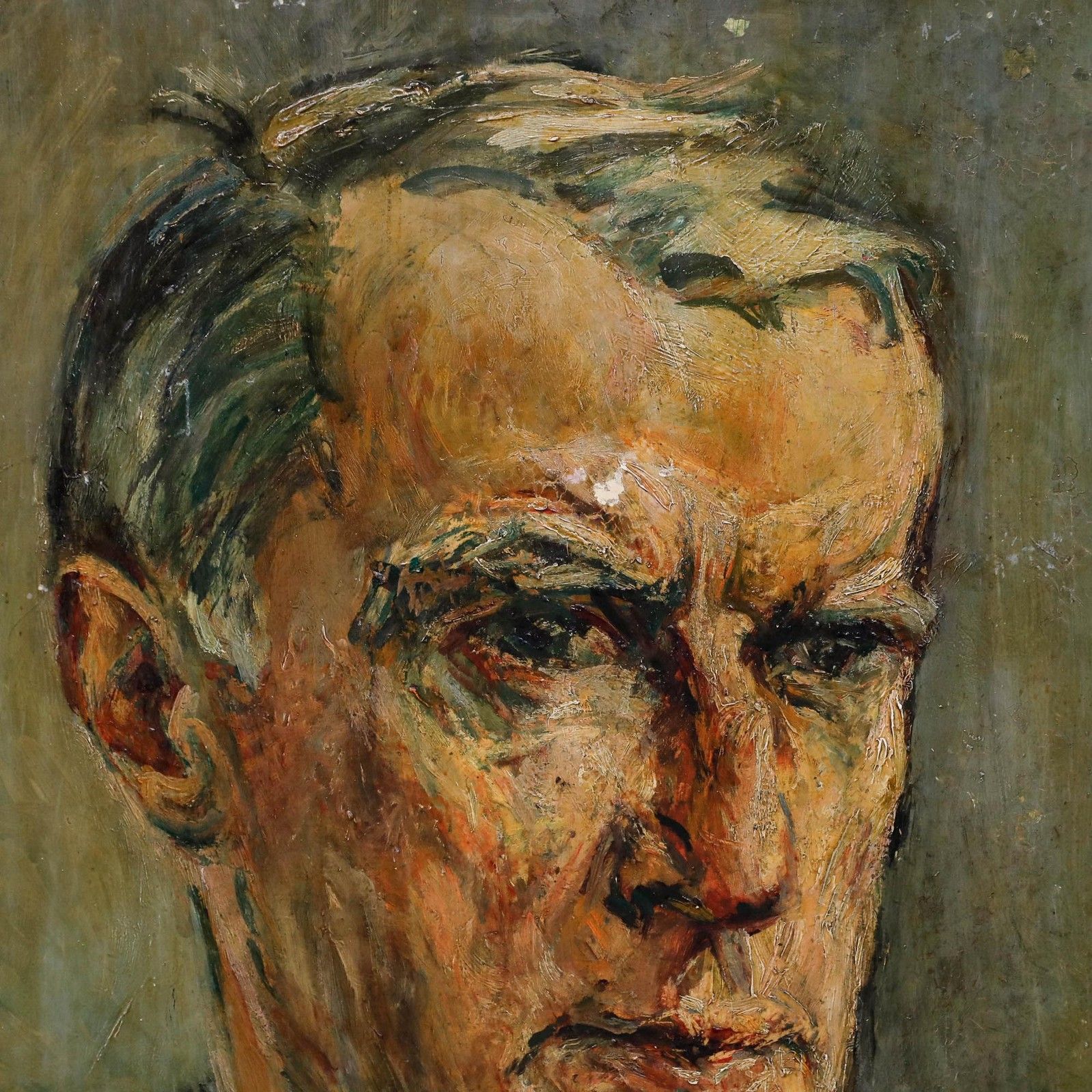 Susi Zimmermann (B.1883) Mid 20th Century Oil, Portrait Of A Gentleman photo Art