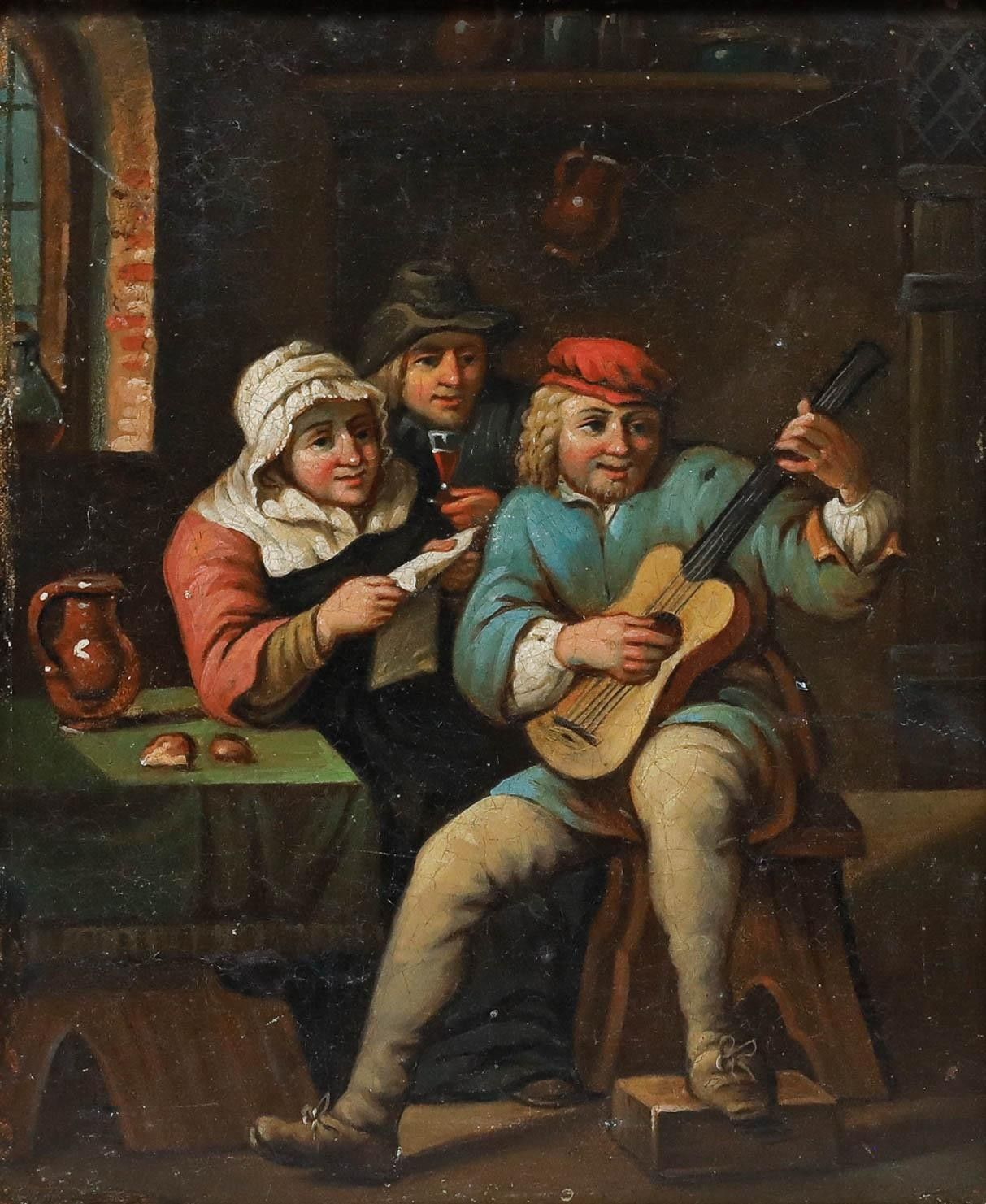 Manner Of David Teniers The Younger (1610 1690) Oil, The Performance photo furniture