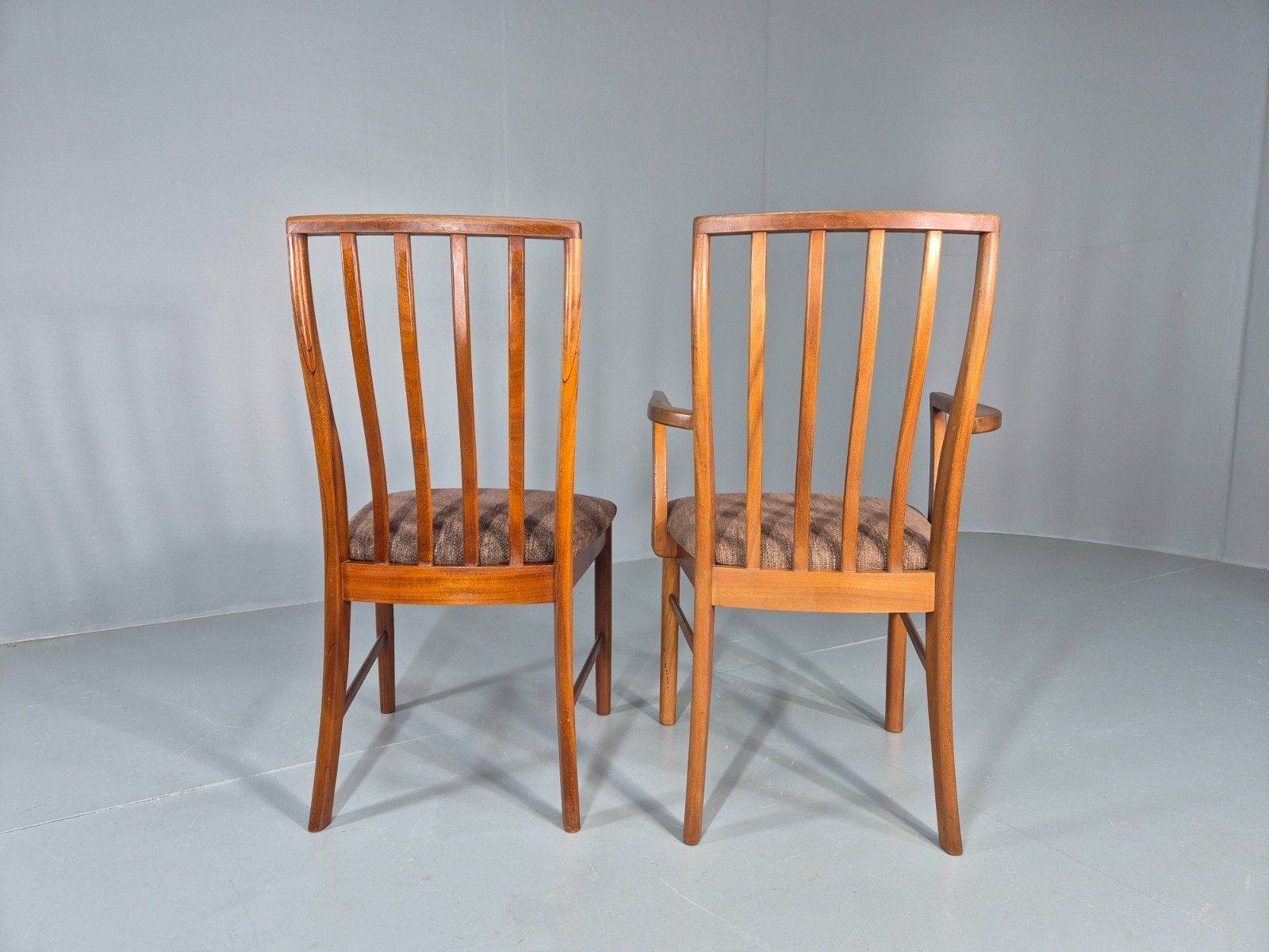Furniture 6 Vintage McIntosh Dining Chairs Mid Century Design 1970s Retro Eb11913 Mdin photo