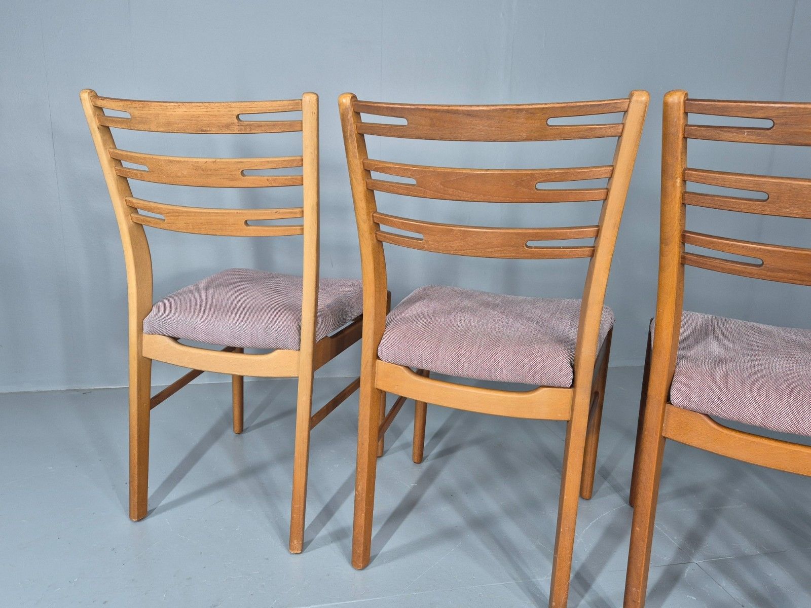 photo for sale 4 Vintage Danish Dining Chairs Della By Farstrup 1960s New Seats Eb11920 Mdin
