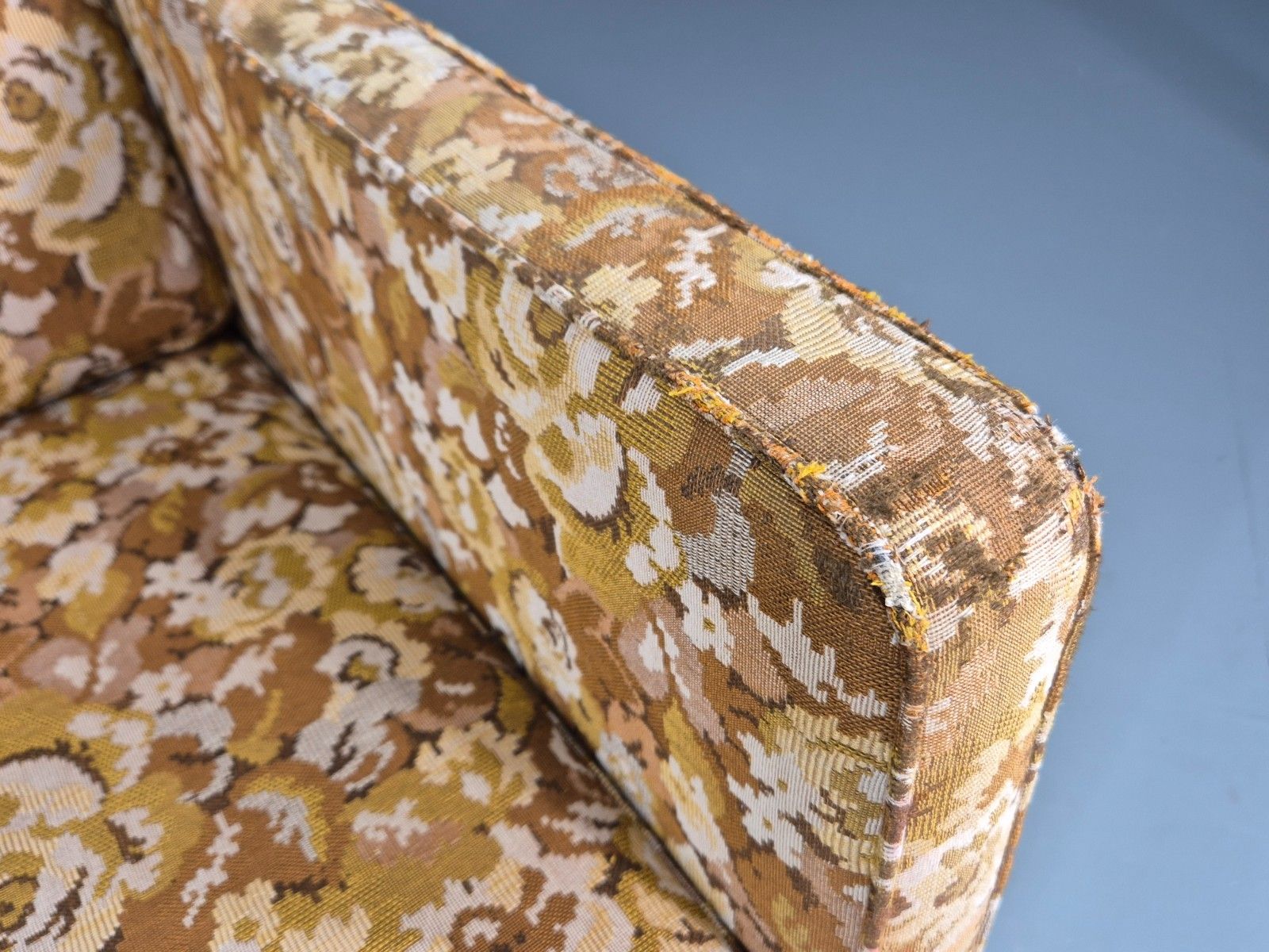 Vintage Danish 1970s Lounge Chair Floral Upholstery Mid Century Eb11922 Mnor photo 250.0