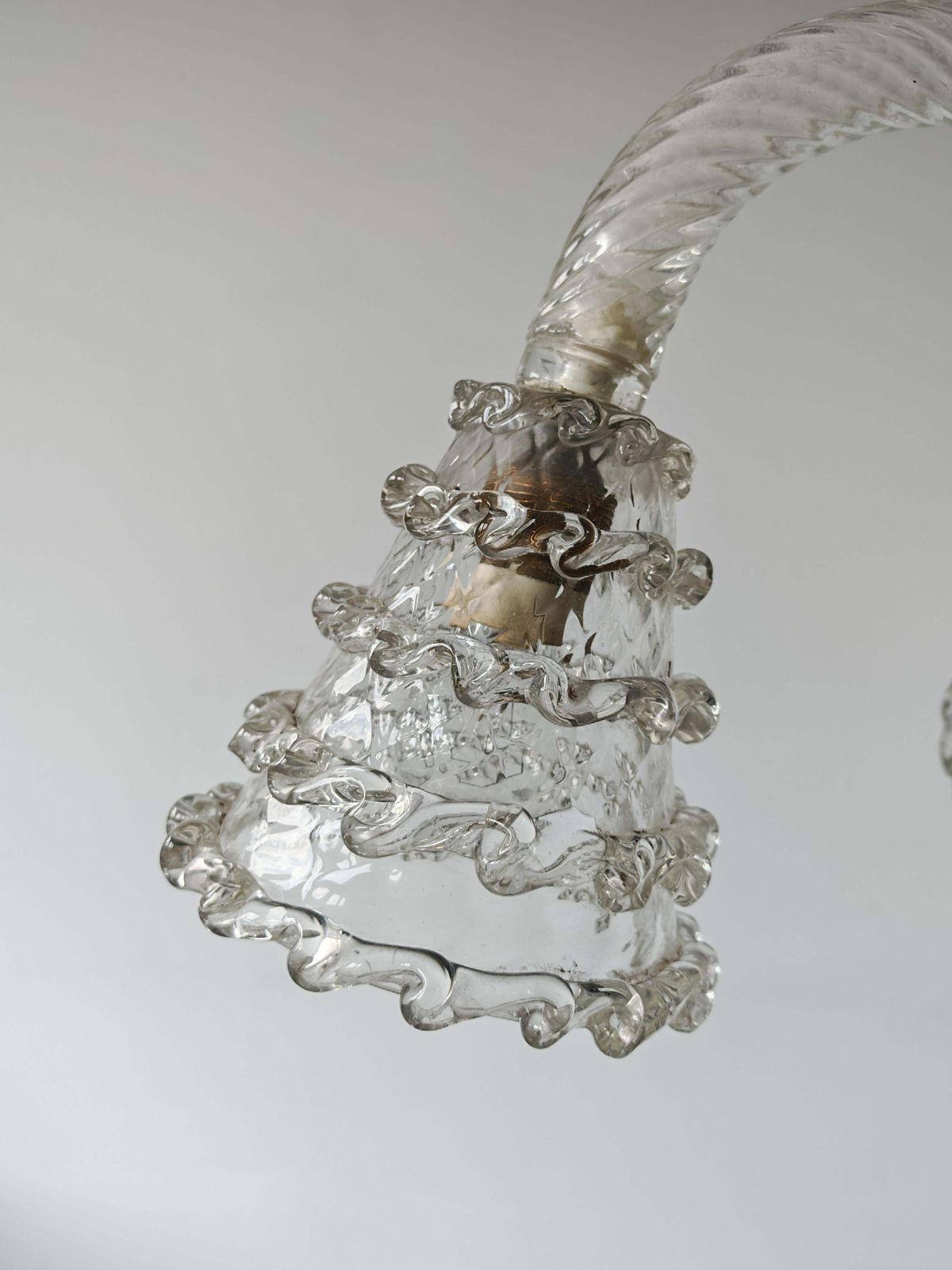 Art Deco Chandelier In Murano Glass By Barovier And Toso, Italy 1940s photo furniture