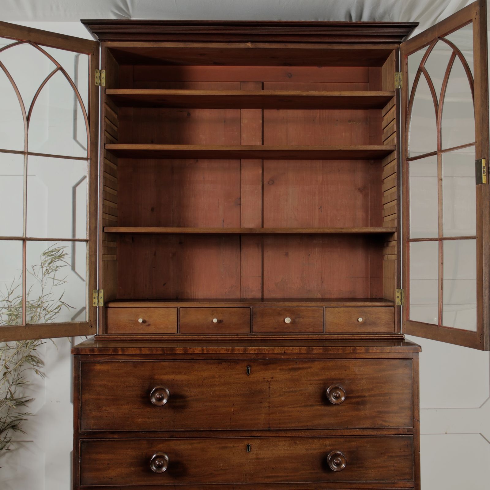 photo furniture Early To Mid 19th Century Secretaire Bookcase