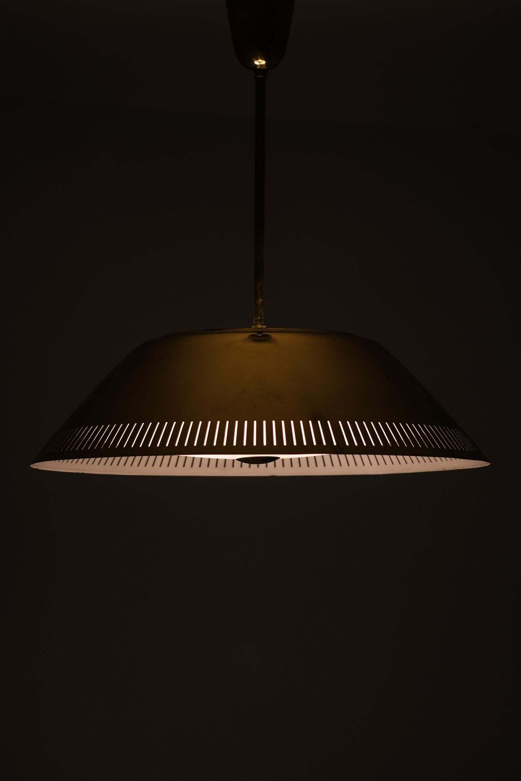 photo furniture Ceiling Lamp In Brass And Glass By Lisa Johansson Pape, 1950s