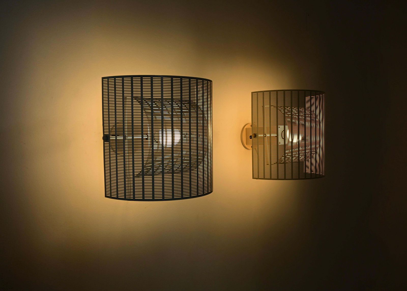photo furniture Shogun Wall Lamps By Mario Botta For Artemide, 1980s, Set Of 2