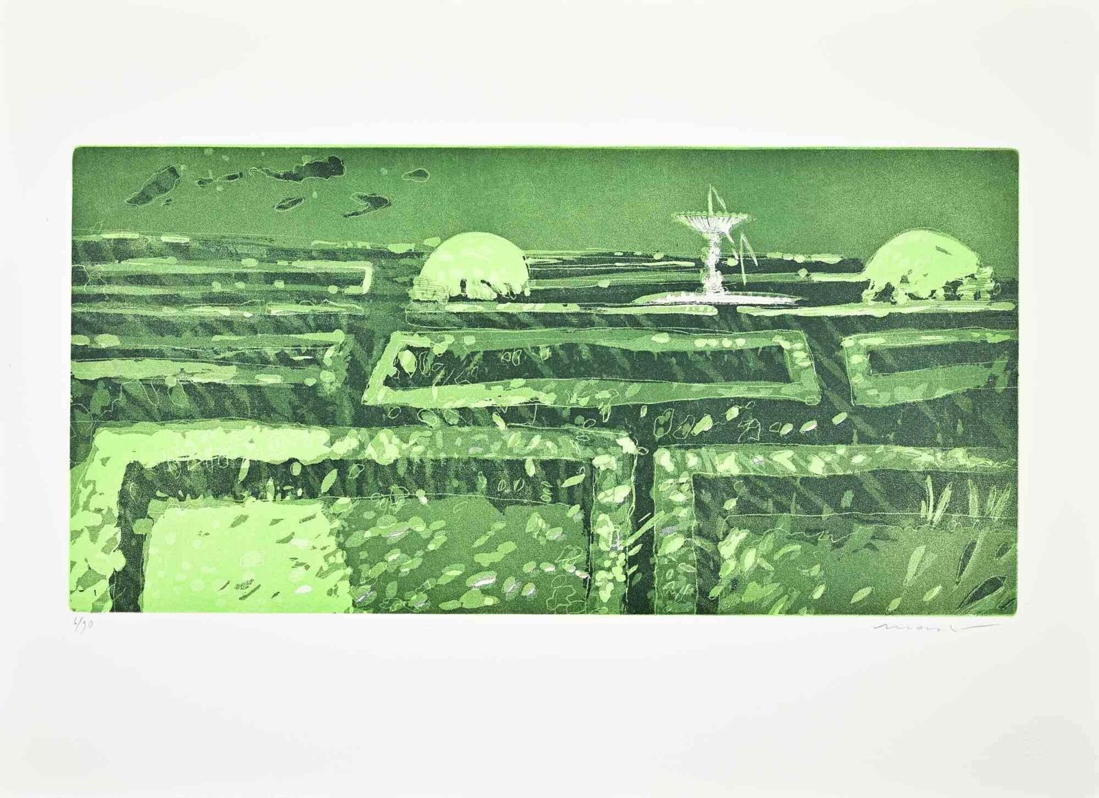 Edolo Mascigarden   Etching By Edolo Masci   1980s1980s