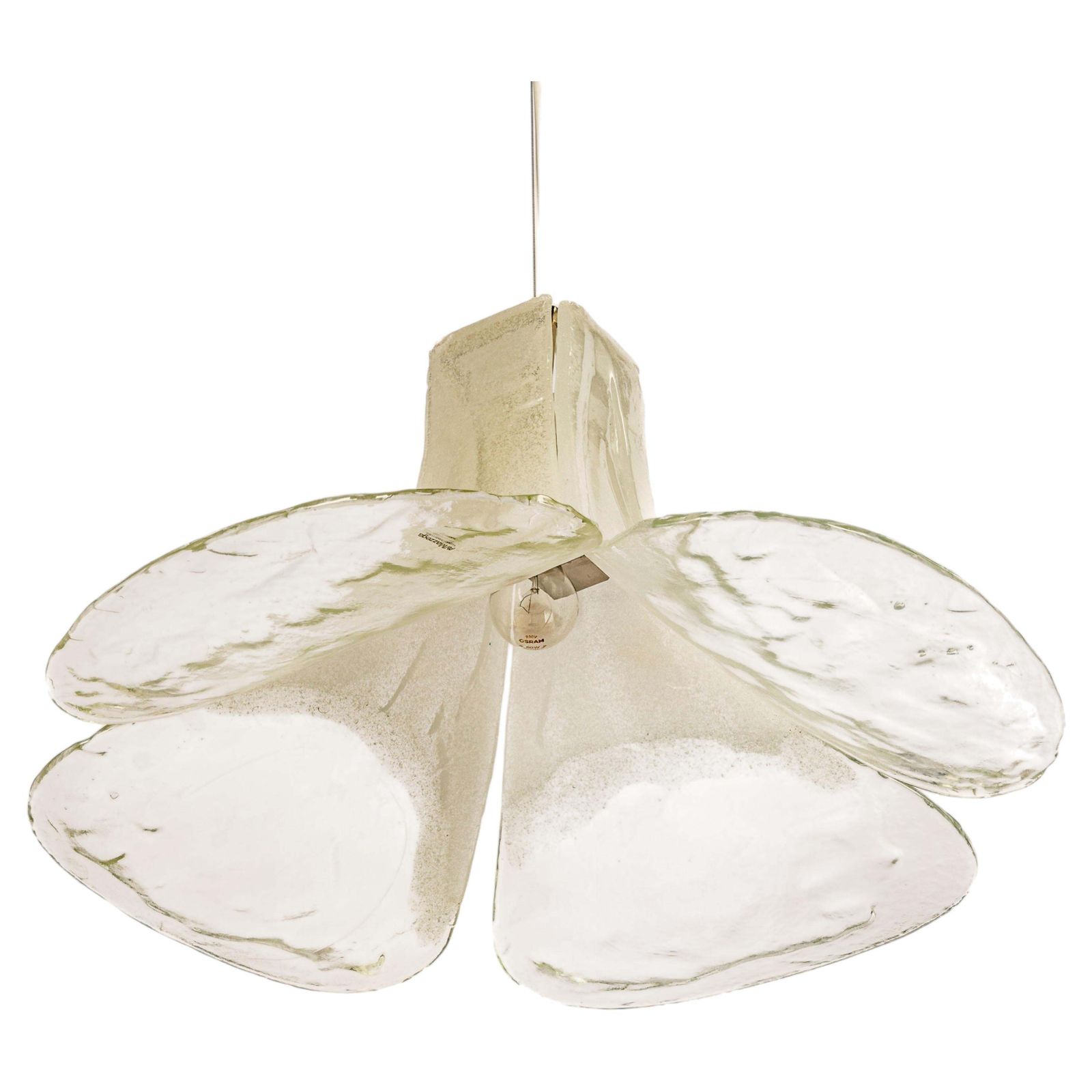 1 Of 2 Stunning Murano Pendant Light Designed By Carlo Nason For Kalmar, 1970s