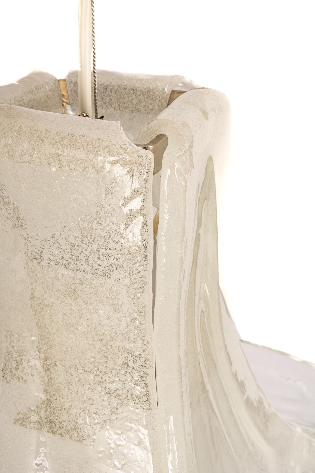 1 Of 2 Stunning Murano Pendant Light Designed By Carlo Nason For Kalmar, 1970s photo Lighting