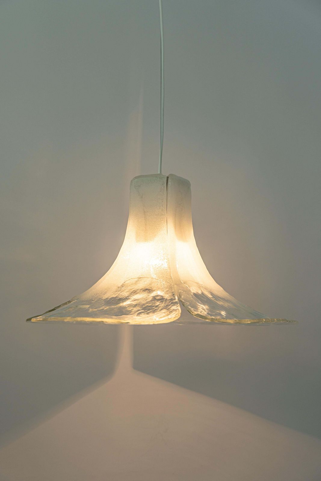 1 Of 2 Stunning Murano Pendant Light Designed By Carlo Nason For Kalmar, 1970s photo vintage