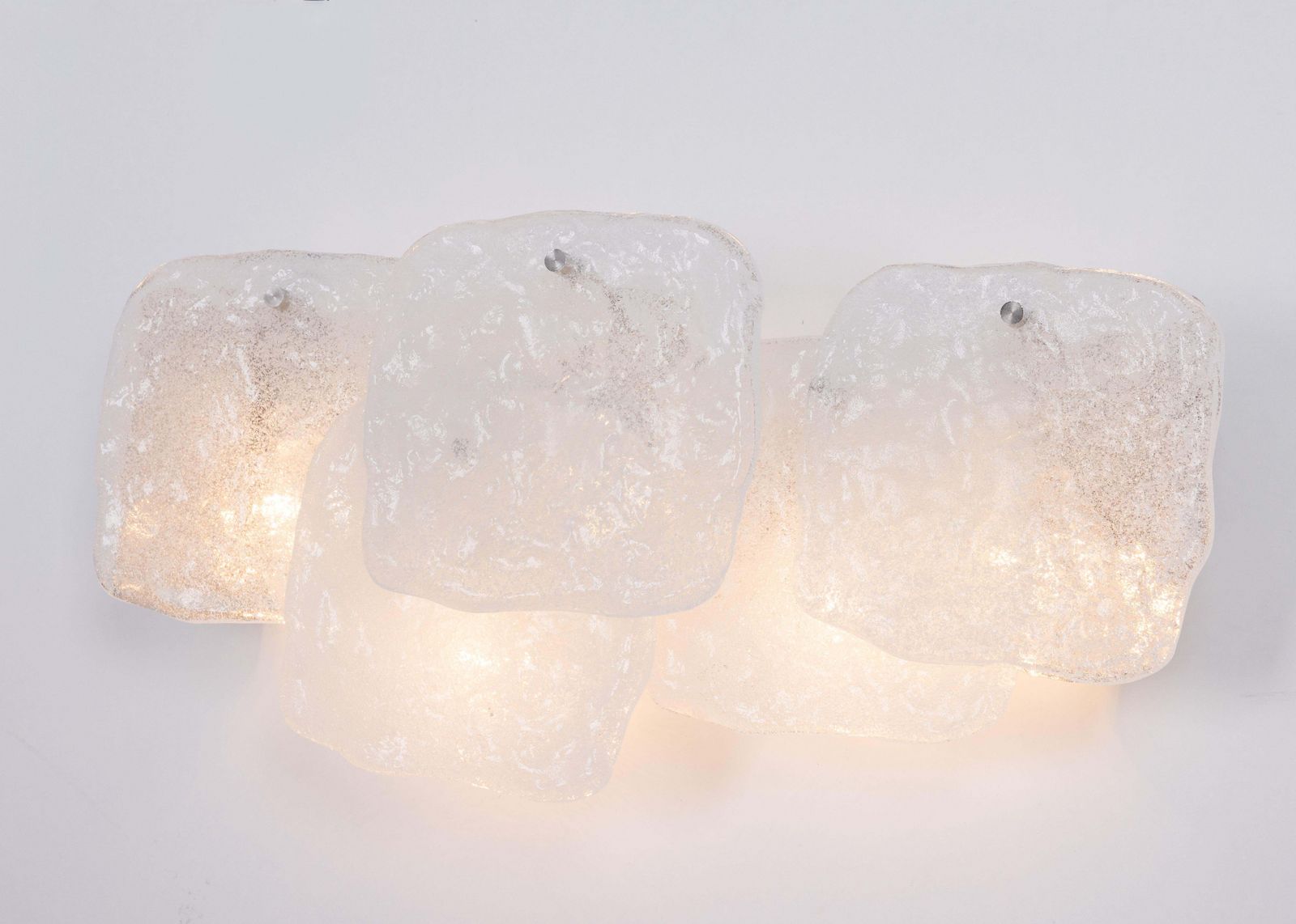 1 Of 3 Large Kalmar Wall Light Murano Glass By Kalmar, Austria, 1960s photo for sale