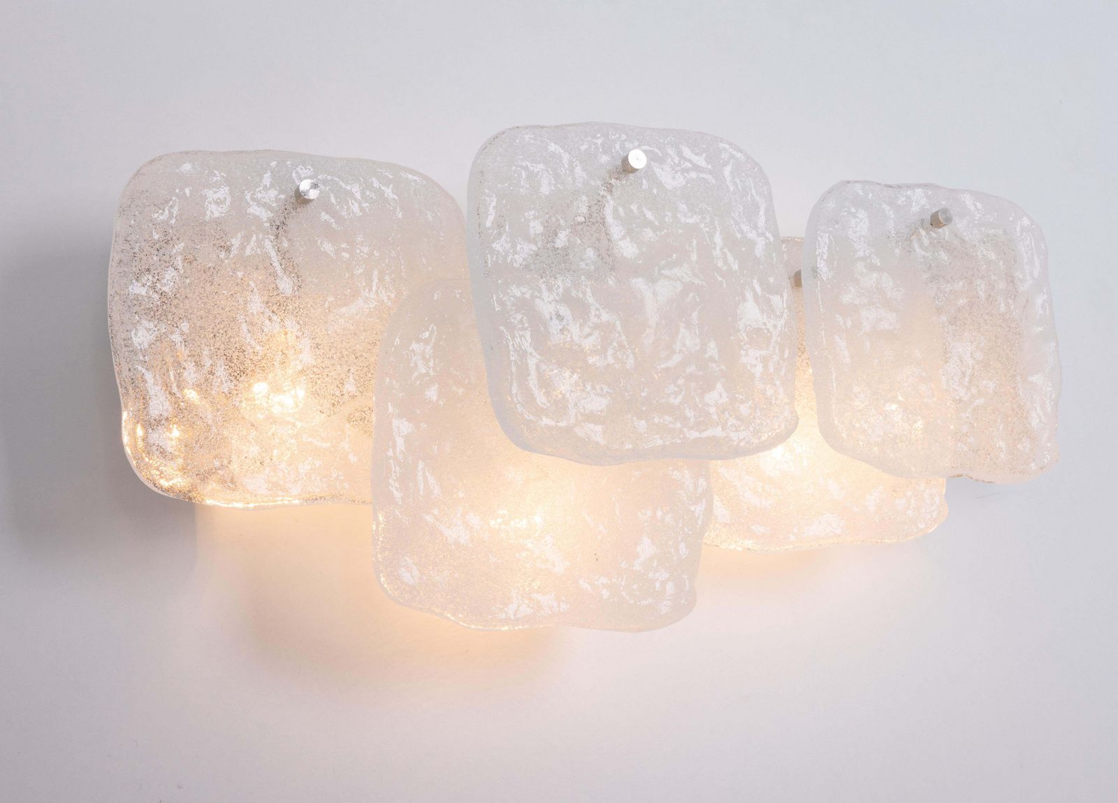1 Of 3 Large Kalmar Wall Light Murano Glass By Kalmar, Austria, 1960s photo vinterior